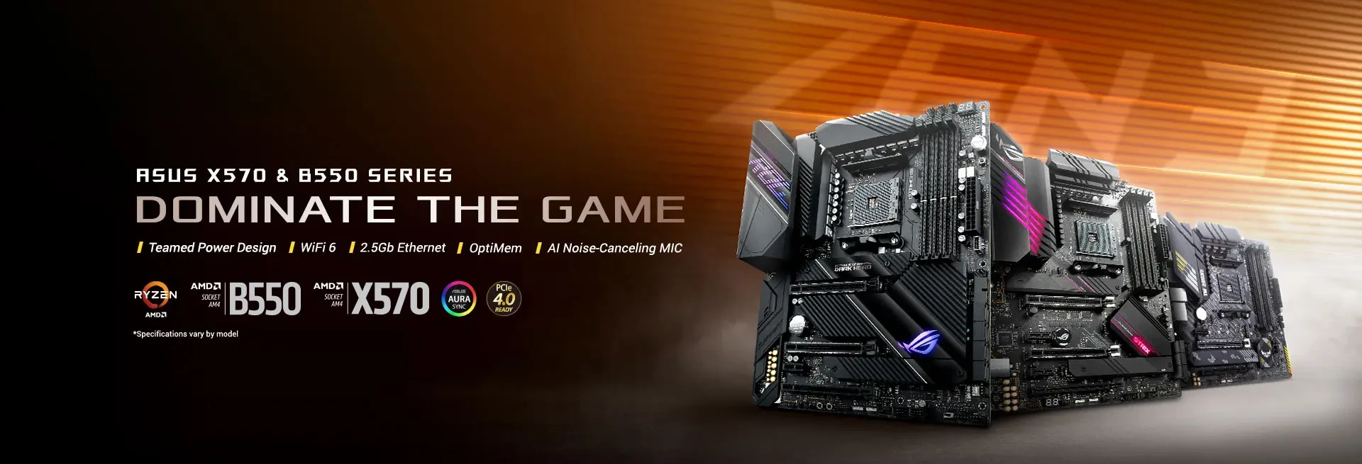 Motherboards ASUS X570 y B550: dominate the game